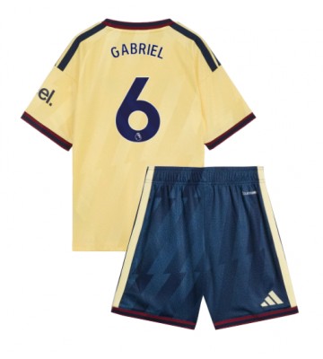 Arsenal Gabriel Magalhaes #6 Tredjetrøje Børn 2026-27 Kortærmet (+ Korte bukser)